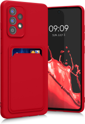 Husa Kwmobile pentru Samsung Galaxy A52/Galaxy A52 5G/Galaxy A52s 5G Rosu Silicon KWM0000133I006C 