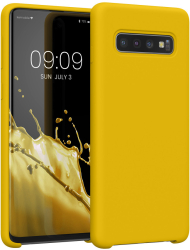 Husa Kwmobile pentru Samsung Galaxy S10 Galben Silicon KWM000009QK048C 