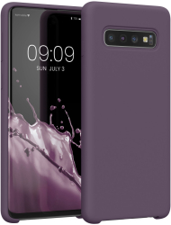 Husa Kwmobile pentru Samsung Galaxy S10 Mov inchis Silicon KWM000009QK052C 