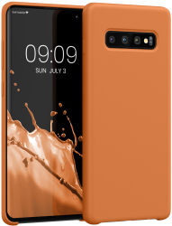 Husa Kwmobile pentru Samsung Galaxy S10 Plus Portocaliu Silicon KWM0000105N046C 