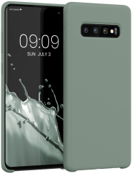 Husa Kwmobile pentru Samsung Galaxy S10 Plus Verde Silicon KWM0000105N048C 
