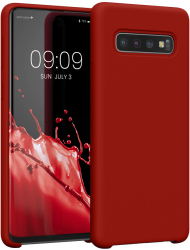 Husa Kwmobile pentru Samsung Galaxy S10 Rosu Silicon KWM000009QK049C 