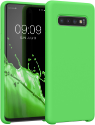 Husa Kwmobile pentru Samsung Galaxy S10 Verde Silicon KWM000009QK054C 