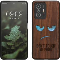Husa Kwmobile pentru Xiaomi 11T/11T Pro Maro/Albastru Lemn KWM000014HW010C 