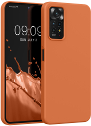 Husa Kwmobile pentru Xiaomi Redmi Note 11 Pro/Redmi Note 11 Pro 5G/Redmi Note 12 Pro Portocaliu Silicon KWM0000151A059C 