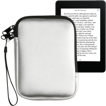 Husa Universala Kwmobile pentru eBook Reader de 6 inch Argintiu Neopren KWM000010OQ013C 