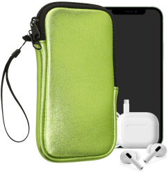 Husa Universala Kwmobile pentru telefon Marime XXL - 7 inch Verde Neopren KWM0000099O175C 