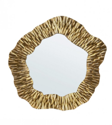 Oglinda perete metal auriu Safi 80x3.5x76 cm 