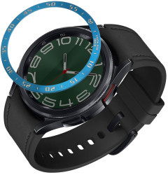 Rama cadran Kwmobile pentru Samsung Galaxy Watch 6 Classic Albastru Aluminiu KWM000024TL003C 