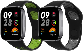 Set 2 Curele Kwmobile pentru Xiaomi Redmi Watch 3 Active Multicolor Silicon KWM000024YV002C 
