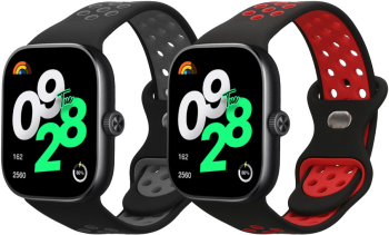 Set 2 Curele Kwmobile pentru Xiaomi Redmi Watch 4 Multicolor Silicon KWM000025BB001C 