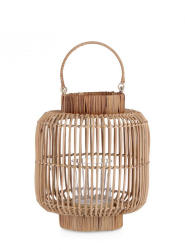 Set 2 felinare rattan maro Kadim 27x30 cm 