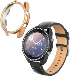 Set 2 Huse Kwmobile pentru Samsung Galaxy Watch 3 Negru/Auriu Plastic KWM000024ZP001C 