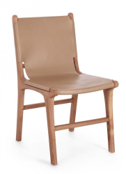 Set 2 scaune lemn piele naturala Eugenie 46x59x85 cm 