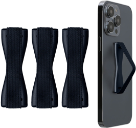 Set 3 Suporti elastici Kwmobile pentru telefoane Albastru inchis Plastic KWM000008OB034C 