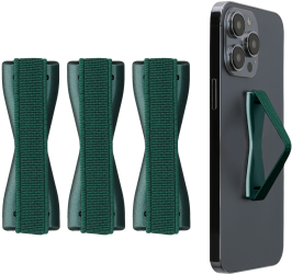 Set 3 Suporti elastici Kwmobile pentru telefoane Verde inchis Plastic 43997.28 