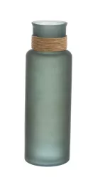 Set 4 vaze flori sticla verde 15x45 cm 