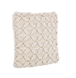 Set 5 perne decorative macrame ivoire 45x45 cm 
