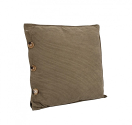 Set 6 perne decorative textil verde olive Ellis 45x45 cm 