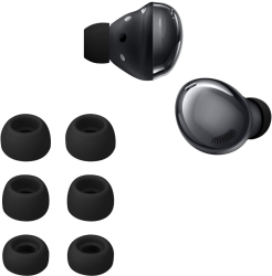 Set 6 Varfuri de schimb Kwmobile pentru Samsung Galaxy Buds Pro Negru Silicon KWM000025DT001C 