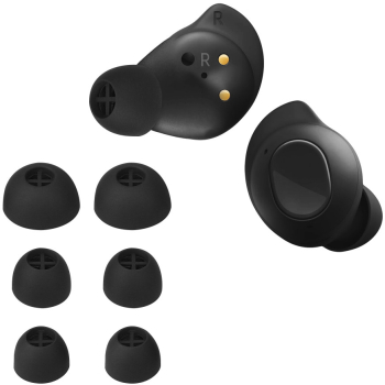 Set 8 Varfuri de schimb Kwmobile pentru Sennheiser Momentum True Wireless 3 Negru Silicon KWM000025EH001C 