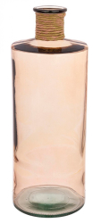 Vaza flori sticla roz 35.5x42 cm 