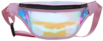 Borseta dama lucioasa transparenta Fitness - Marmalis CWB2 Roz 