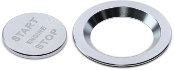 Buton Start Stop pentru Land Rover/Jaguar Land Rover/Jaguar Kwmobile Argintiu Aluminiu 54124.35 