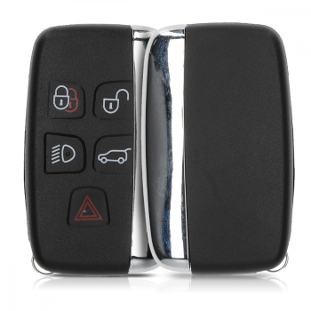 Carcasa Cheie pentru Land Rover / Jaguar - 5 Butoane Plastic Negru 48227.01