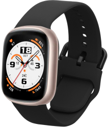 Curea Kwmobile pentru Honor Watch 4 Negru Silicon KWM0000253E001C 