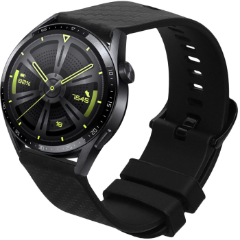 Curea Kwmobile pentru Huawei Watch GT 3 Pro 46mm /GT3 46mm Negru Silicon KWM0000257J001C 
