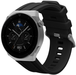 Curea Kwmobile pentru Huawei Watch Ultimate Negru Silicon KWM0000251N001C 