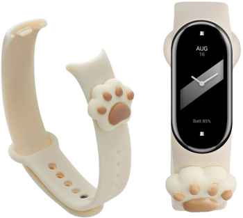 Curea Kwmobile pentru Xiaomi Mi Band 8 Alb Silicon KWM0000253R001C 