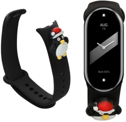 Curea Kwmobile pentru Xiaomi Mi Band 8 Negru Silicon KWM0000253R003C 