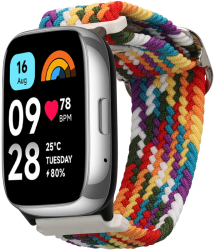 Curea Kwmobile pentru Xiaomi Redmi Watch 3 Active Multicolor Nylon KWM000025FI002C 