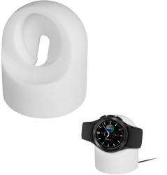 Docking stand Kwmobile pentru Samsung Galaxy Watch 4/Galaxy Watch 4 Classic/Galaxy Watch 3 Alb Silicon KWM0000257B002C 