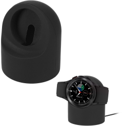 Docking stand Kwmobile pentru Samsung Galaxy Watch 4/Galaxy Watch 4 Classic/Galaxy Watch 3 Negru Silicon KWM0000257B001C 