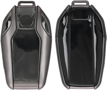 Husa Cheie Auto Kwmobile pentru BMW Display Gri/Negru Silicon KWM0000252T001C 