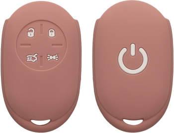 Husa Cheie Auto Kwmobile pentru Fiat 4 Butoane Roz Silicon KWM0000190D002C 