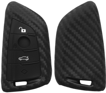 Husa Cheie Auto pentru BMW - 3 Butoane Silicon Negru 50277.01 