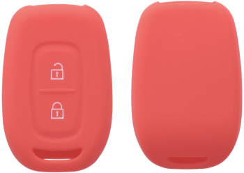 Husa Cheie Auto pentru Dacia / Renault - 2 Butoane - Keyless Go kwmobile Silicon Rosu 54812.09 
