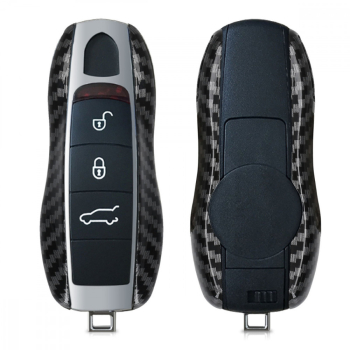 Husa Cheie Auto pentru Porsche - 3 Butoane Plastic Negru 52266.01 