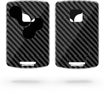Husa Cheie Auto pentru Renault - 4 Butoane - Keyless Go kwmobile Plastic Negru / Gri 54809.01 