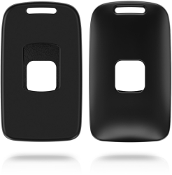 Husa Cheie Auto pentru Renault / Dacia - 4 Butoane - Keyless Go kwmobile Plastic Negru 54804.47 