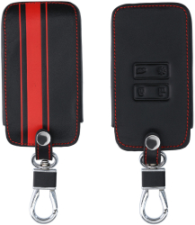 Husa Cheie Auto pentru Renault / Dacia - 4 Butoane - Keyless Go Piele ecologica Negru 44637.09 