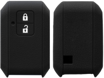 Husa Cheie Auto pentru Suzuki - 2 Butoane - Keyless Go Silicon Negru 46799.01
