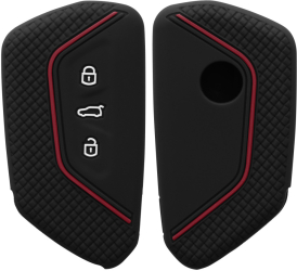 Husa Cheie Auto pentru VW - 3 Butoane Silicon Negru 52650.01 