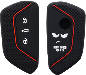 Husa Cheie Auto pentru VW - 3 Butoane Silicon Negru 52651.01 
