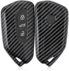 Husa Cheie Auto pentru VW / Skoda / Seat - 3 Butoane kwmobile Plastic Negru / Gri 52655.01 