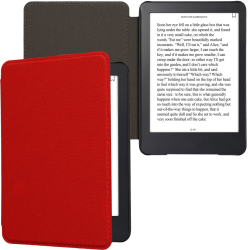 Husa Kwmobile pentru Amazon Kindle 2022 Rosu Nylon KWM000023RO002C 